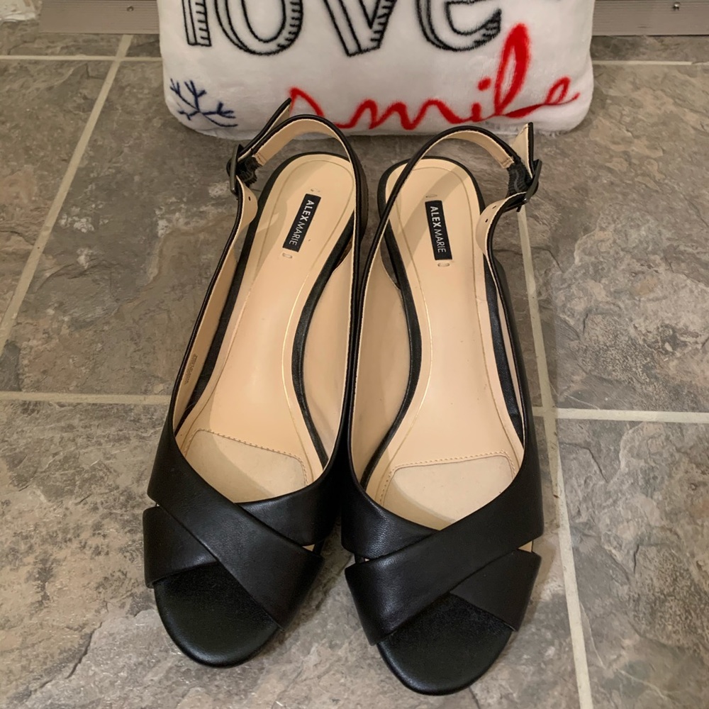 Alex Marie Black Beautiful Comfy Wedges (10)